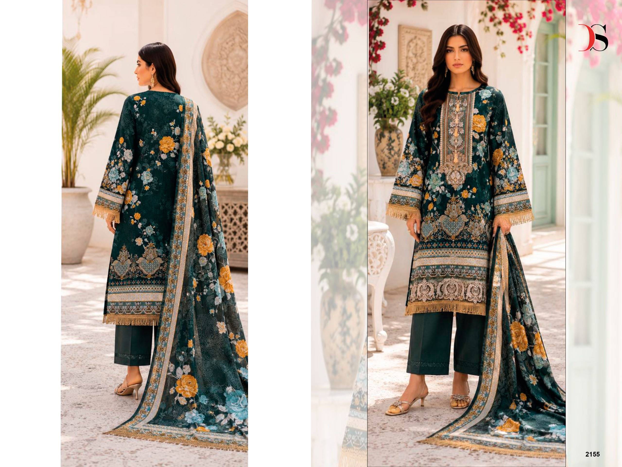 Jade Bliss Lawn -6 BY DEEPSY SUITS 2151 To 2158 Series Indian Traditional casual wear Pakistani pure cotton dresses At Wholesale Price